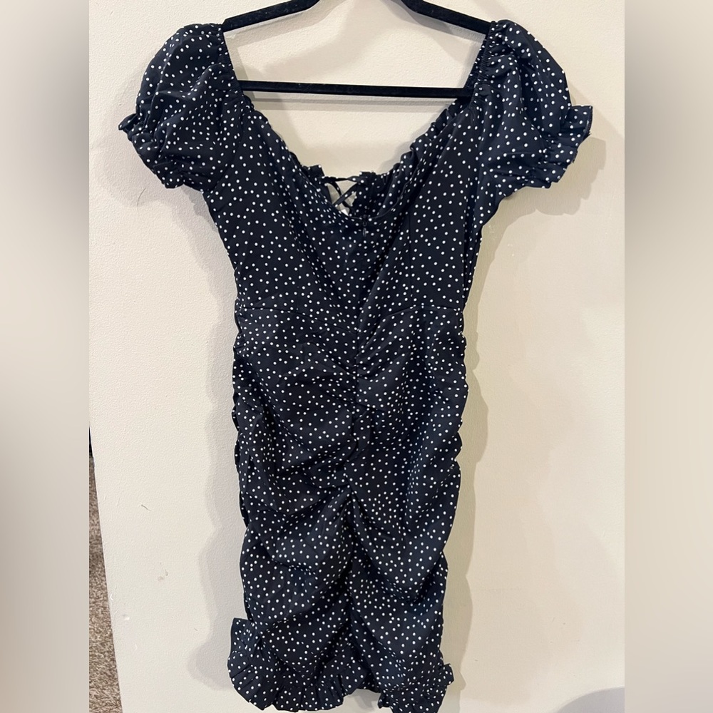 Women’s Black Polka Dot Dress  - Size Medium
